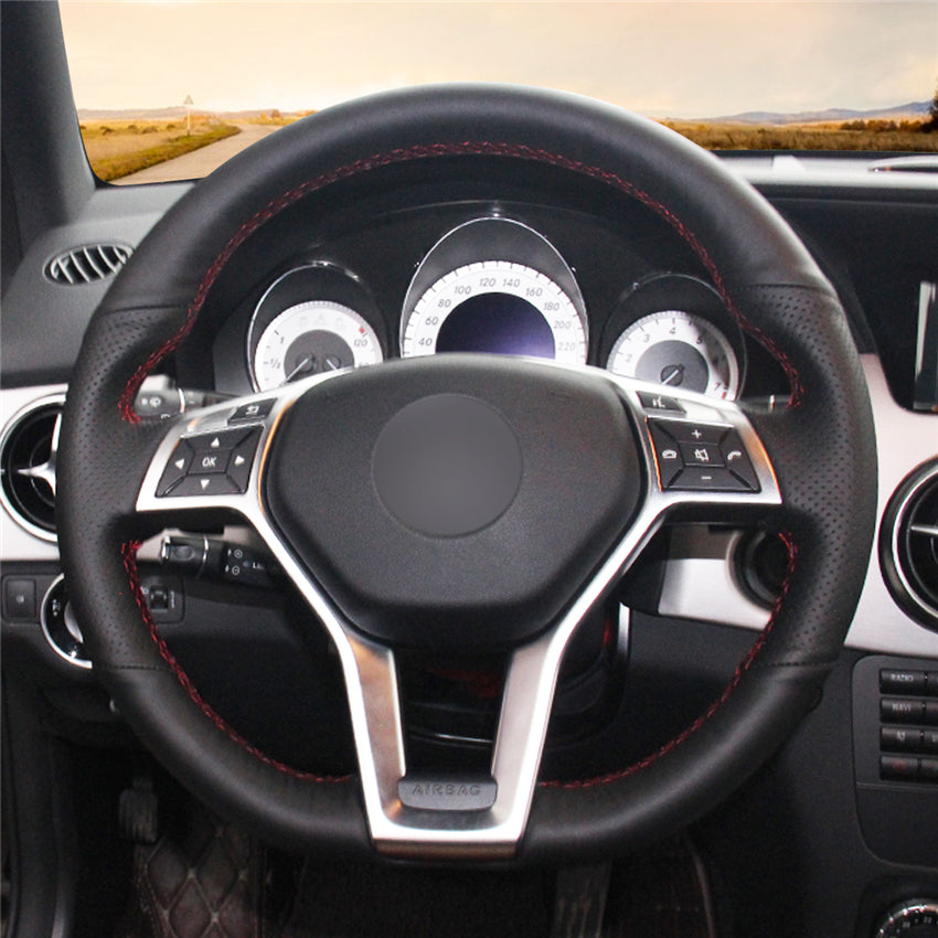 MEWANT Couvre Volant pour Mercedes-Benz C-Class W204 E-Class W212 CLS-Class C218 GLA 45 AMG X156 SL-Class R231 SLK-Class R172