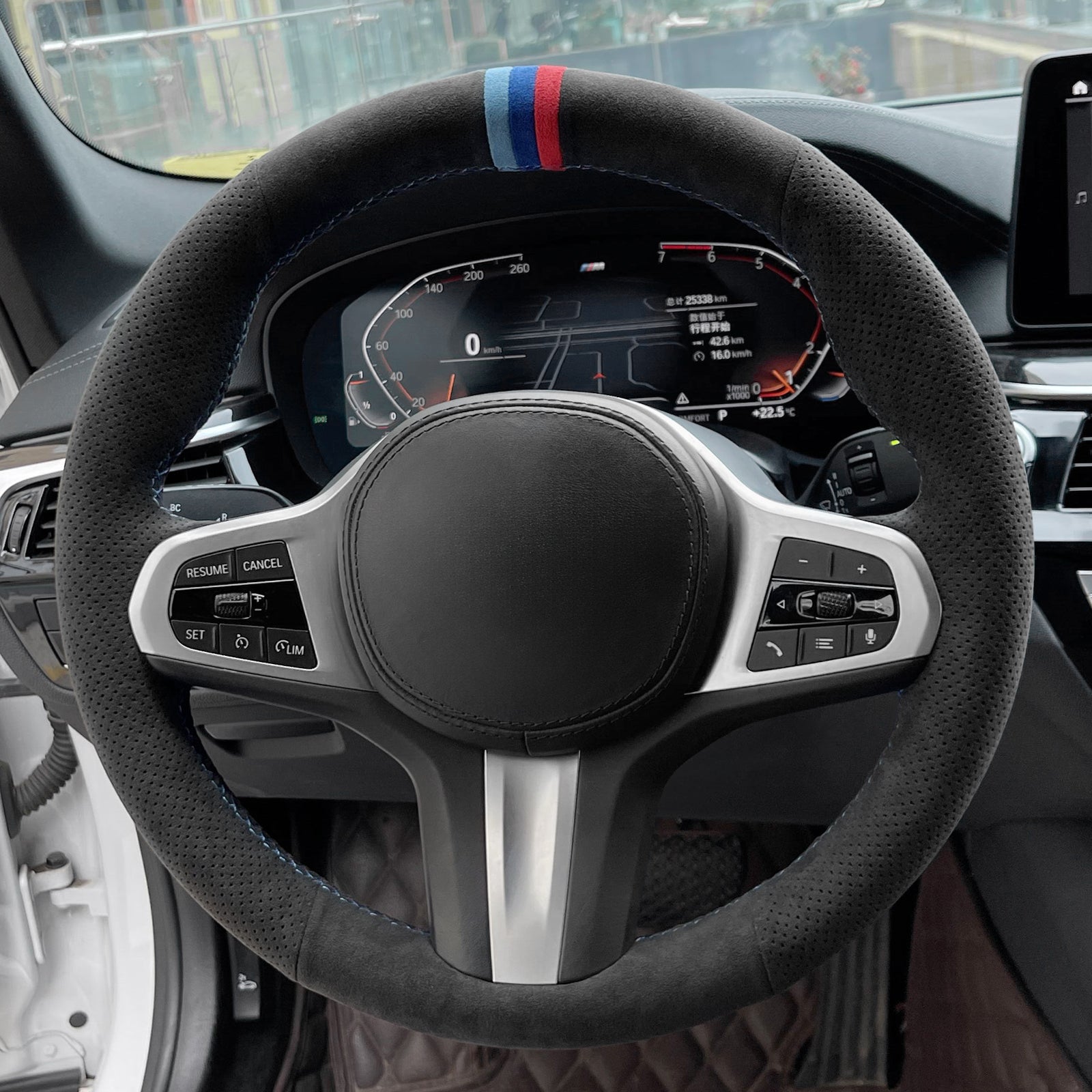 MEWANT Couvre Volant pour BMW M2 G87 M3 G80 G81 M4 G82 G83 M5 F90 F91 F92 F93 X3 X4 X5