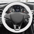 MEWANT Couvre Volant pour Mercedes-Benz A-Class B-Class C-Class CLA-Class CLS-Class E-Class (W213) EQV (W447) GLC-Class (X253C253) GLE-Class (W166C292) (W470)