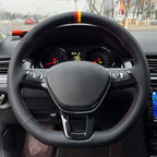 MEWANT Couvre Volant pour VW Caddy Crafter Passat Golf 7 Polo Arteon Tiguan Touareg Passat Jetta Variant 2015-2021