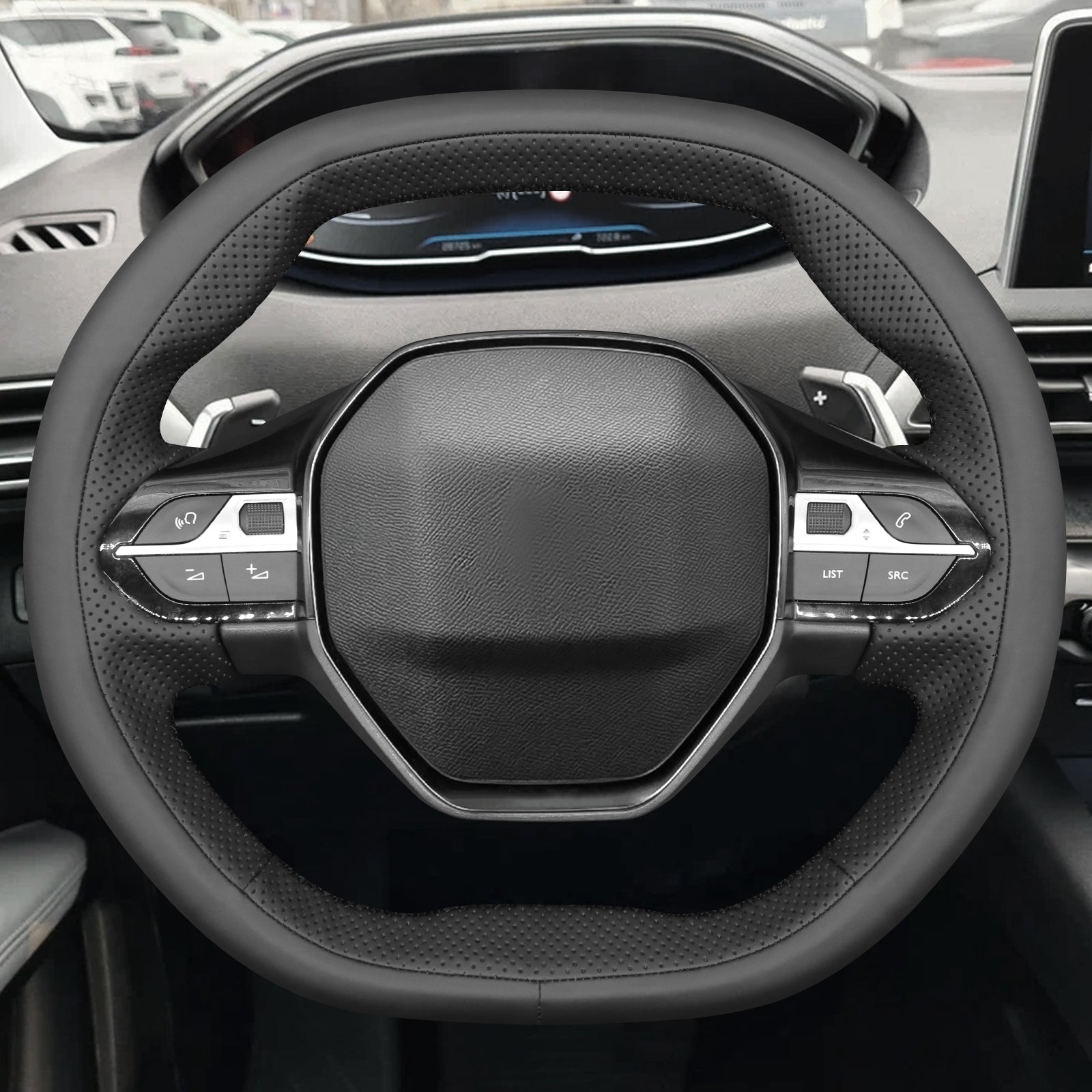 MEWANT Couvre Volant pour Peugeot 208 308 (SW) 2008 3008 508 508 SW 5008  Partner Rifter