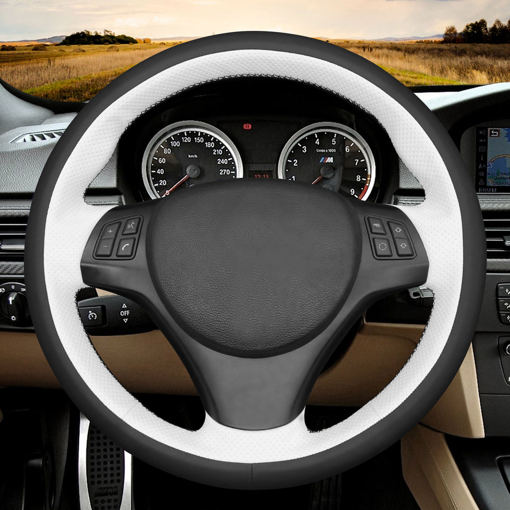 MEWANT Couvre Volant pour BMW E87 E90 E81  E82 E88 E82 E90 E91 E92 E93 E84 2007-2013