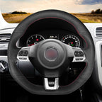 MEWANT Couvre Volant pour VW Golf 6 (VI) GTI Polo GTI Polo R-Line Scirocco CC Tiguan 2009-2014