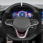 MEWANT Couvre Volant pour VW Golf 8 R-Line Golf GTI GTD GTE 8 Arteon Tiguan Touareg 2020-2021