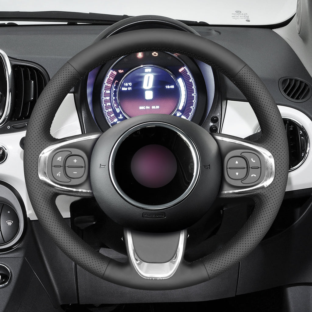 MEWANT Couvre Volant pour Fiat 500 2015-2021 / 500C 2016-2021