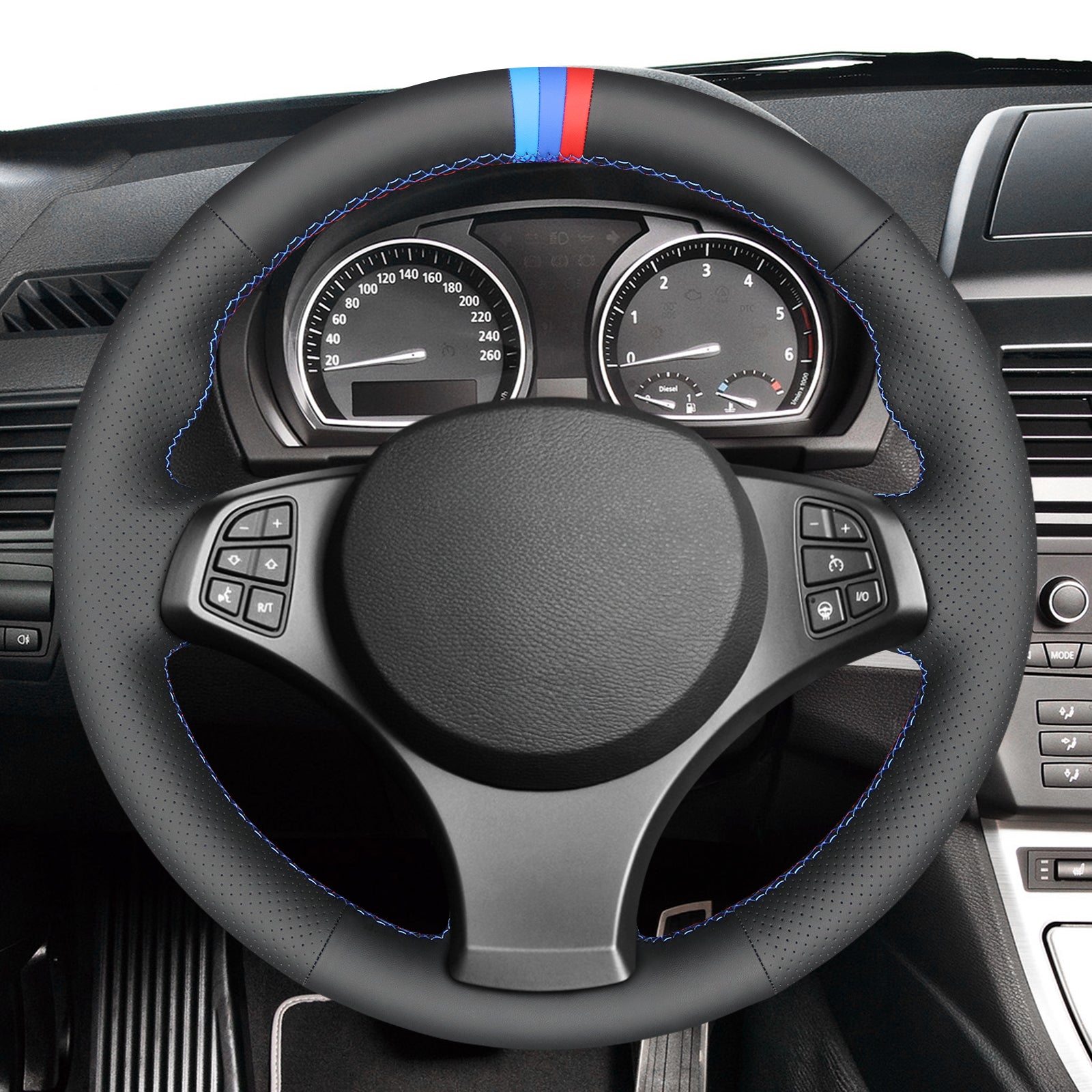 Mewant Couvre Volant pour BMW X3 (M Sport) E83 2005-2010