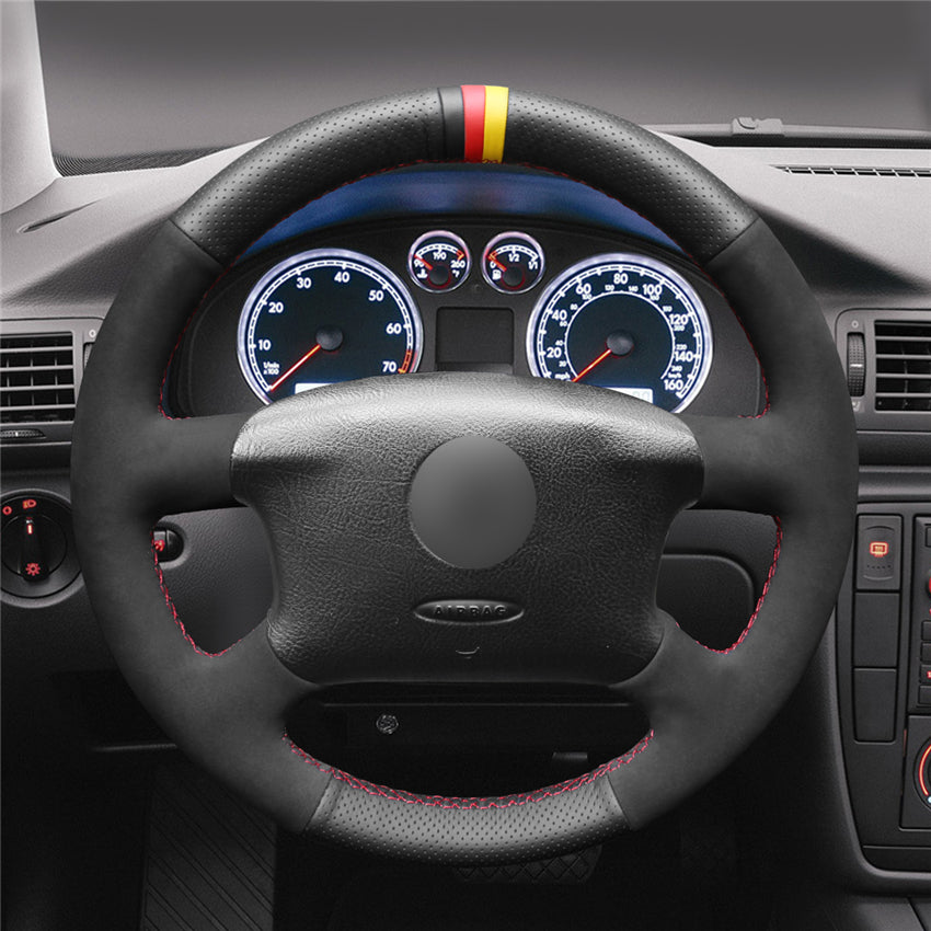 MEWANT Couvre Volant pour VW Golf 4 Passat B5 Variant Sharan Bora T4 T5 1997-2005