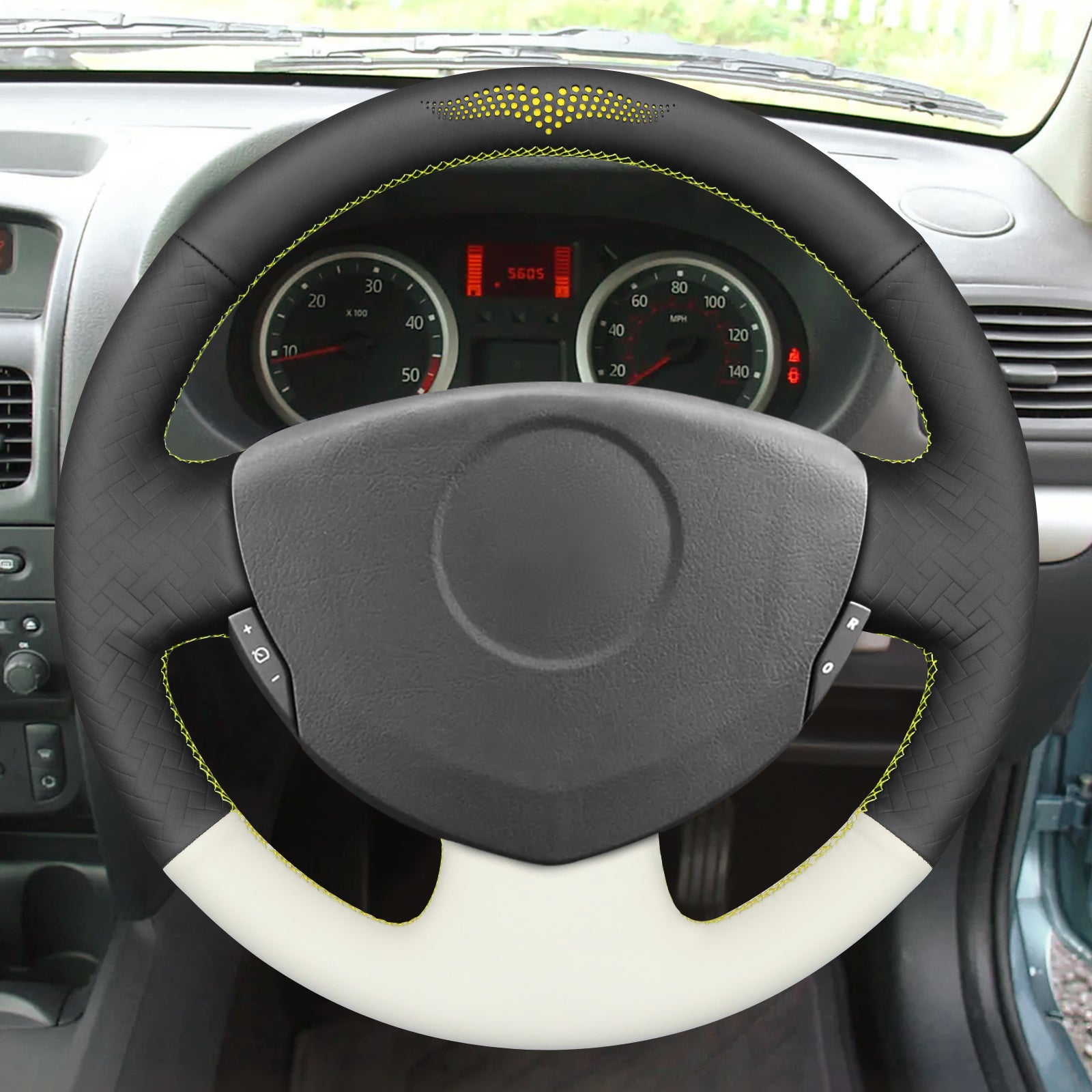 MEWANT Couvre Volant pour Renault Clio 2 2001-2008 / Twingo 2 2007-2014