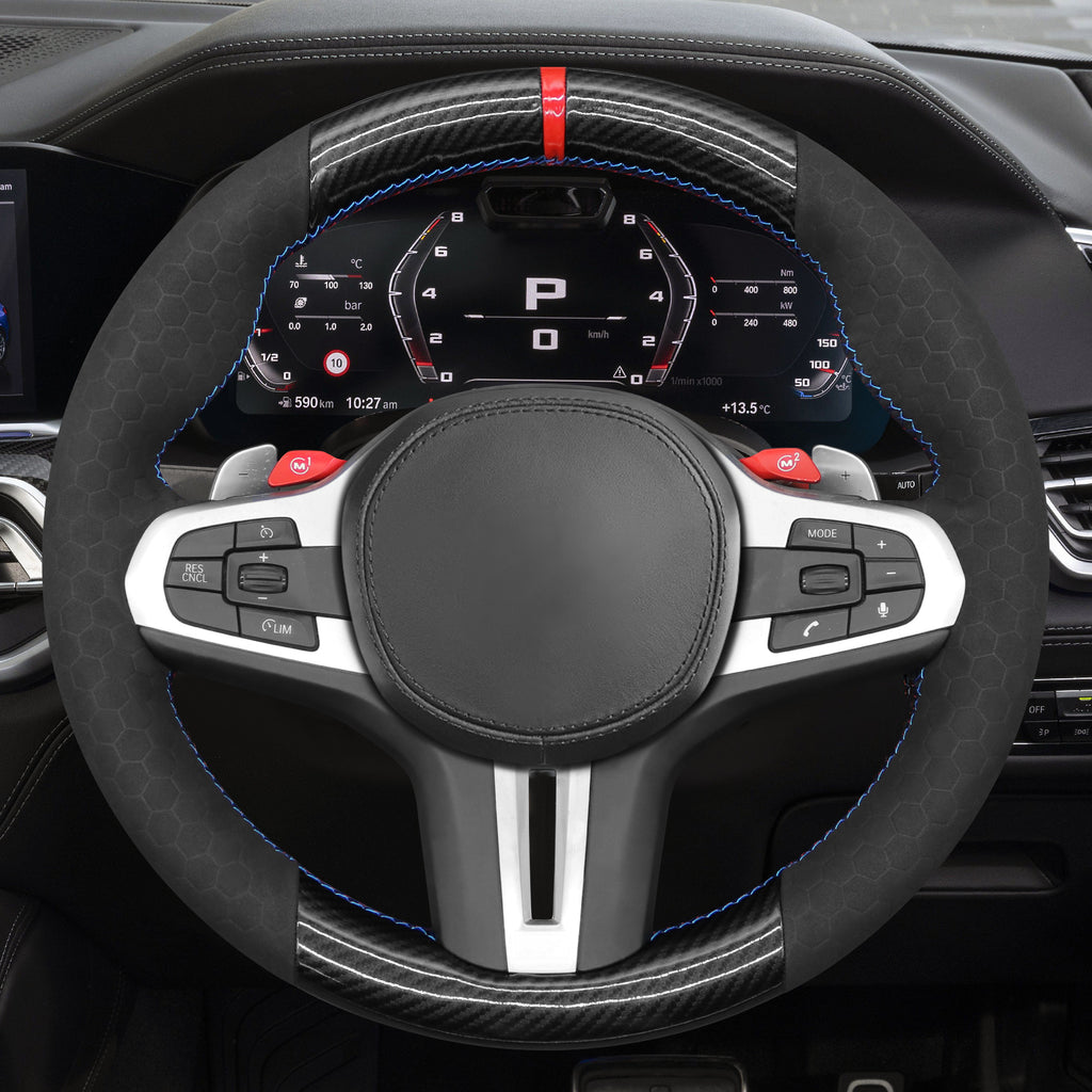 MEWANT Couvre Volant pour BMW M2 M3 M4 M5 M8 G8X F9X