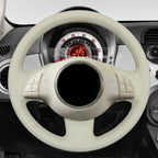MEWANT Couvre Volant pour Fiat 500 2007-2015 Fiat 500e 2014-2018 Fiat 500C 2014-2017