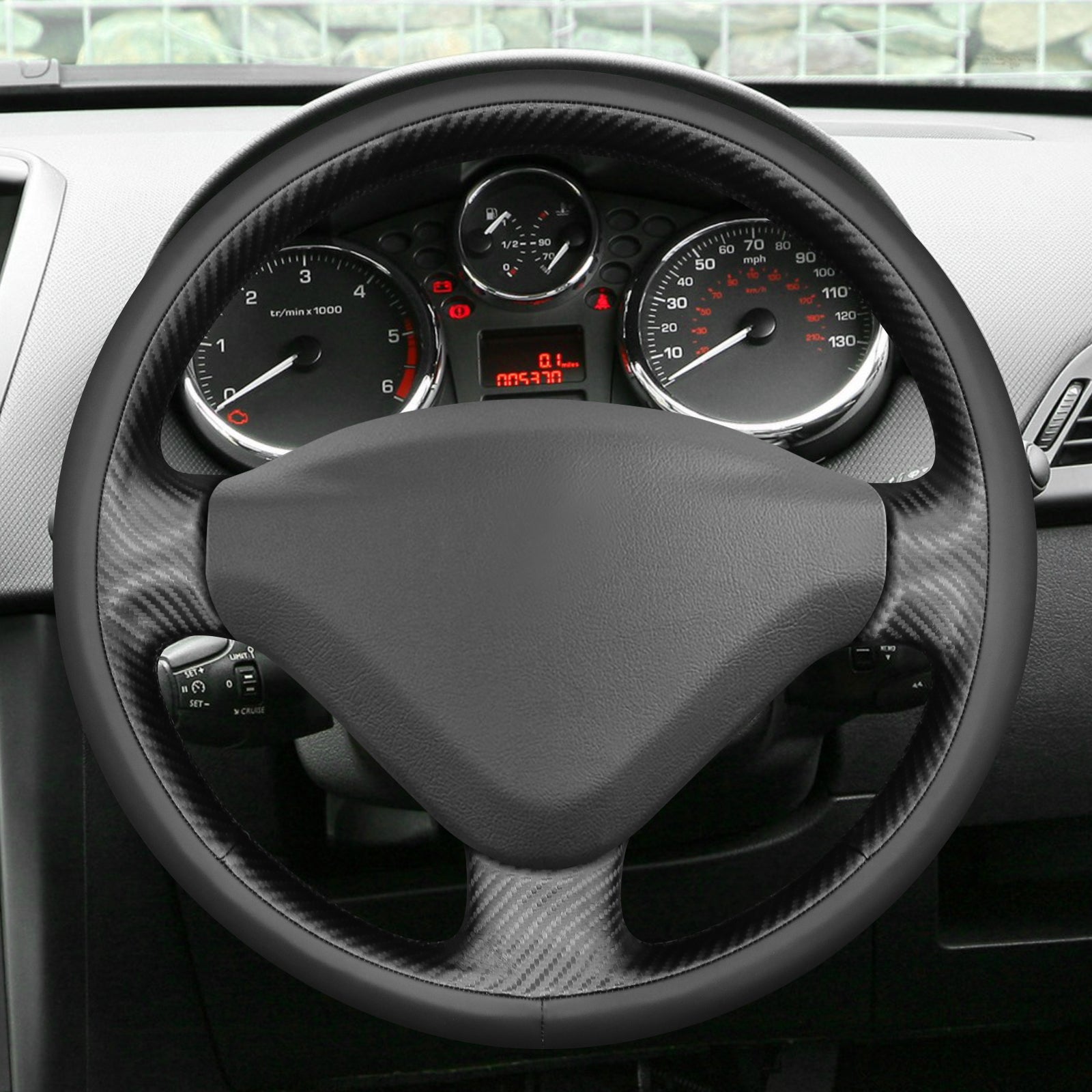MEWANT Couvre Volant pour Peugeot 206 207 CC 207 SW Expert Partner