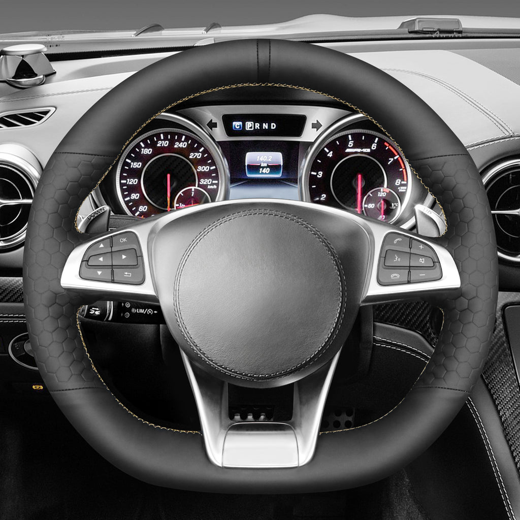 MEWANT Couvre Volant pour Mercedes-Benz AMG GT C190 R190 C 63 W205 CLA 45 C117 E 43 W213 SLC 43 SL 63