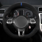 MEWANT Couvre Volant pour VW Golf 6 (VI) GTI Polo GTI Polo R-Line Scirocco CC Tiguan 2009-2014