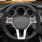 MEWANT Couvre Volant pour Benz AMG C63 W204  CLA 45 C117  C218  AMG S-Model W212  E 63 S W212 SL 63 R231