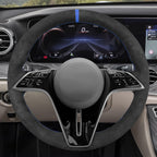 MEWANT Couvre Volant pour Mercedes-Benz CLS-Class (C257) E-Class (W213) W214 2021-2023  EQS (V297) GLE-Class S-Class (W223)