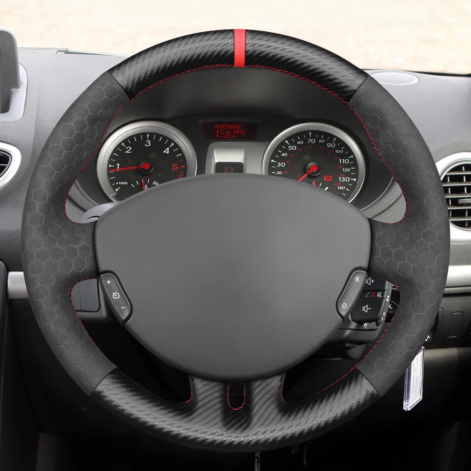 MEWANT Couvre Volant pour Renault Clio 3 2005-2012