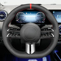 MEWANT Couvre Volant pour Mercedes-Benz AMG-Line AMG-Sport A-Class B-Class C-Class CLA-Class E-Class GLB-Class S-Class