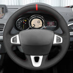 MEWANT Couvre Volant pour Renault Megane 3 2008-2016 / Scenic 3 (Grand Scenic) 2009-2016 / Kangoo 2 2014-2020 / Fluence (ZE) 2009-2015
