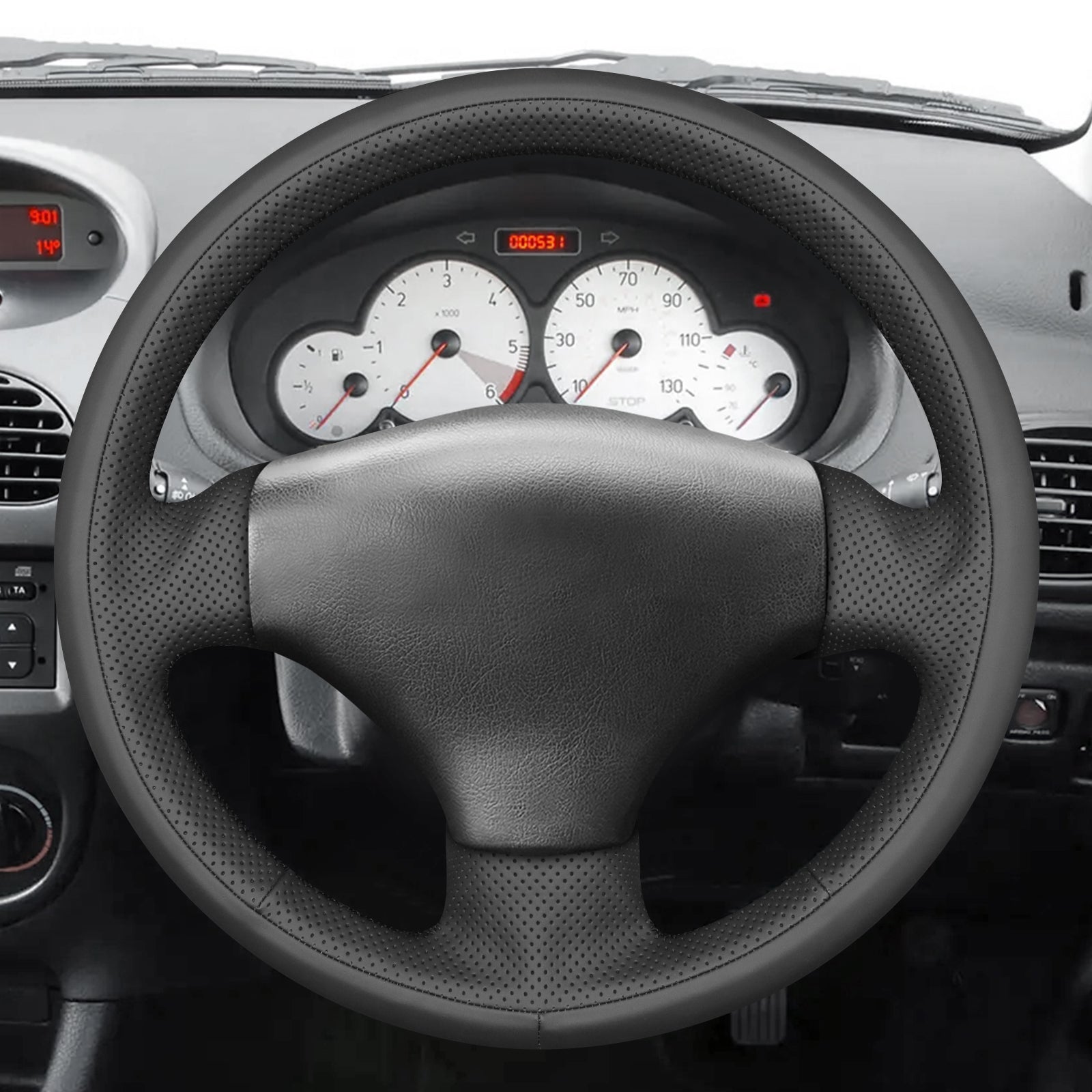 MEWANT Couvre Volant pour Peugeot 206 2001-2009 / 206 SW 2002-2007