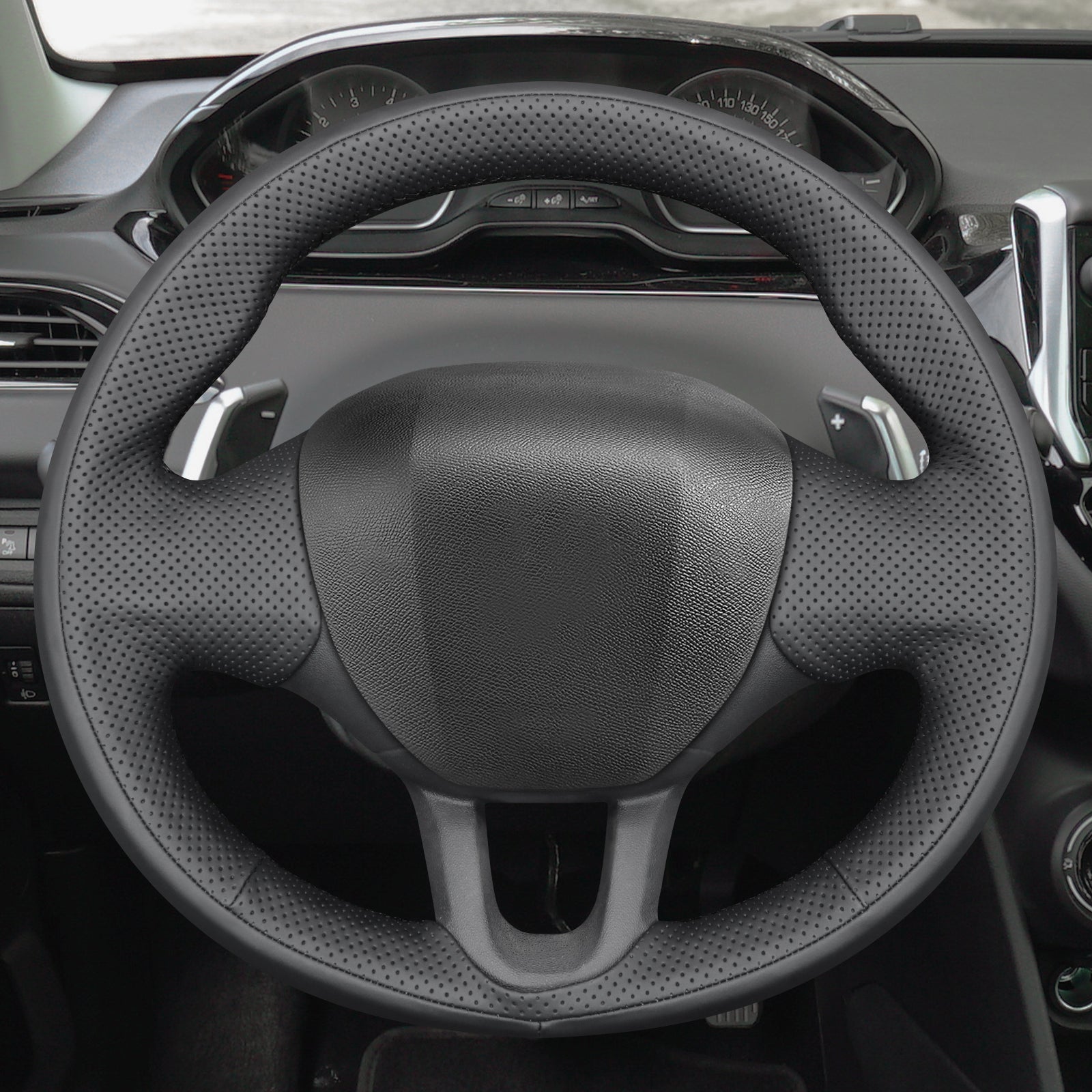 MEWANT Couvre Volant pour Peugeot 208 / 2008 / 308 / 308 SW 2014-2017