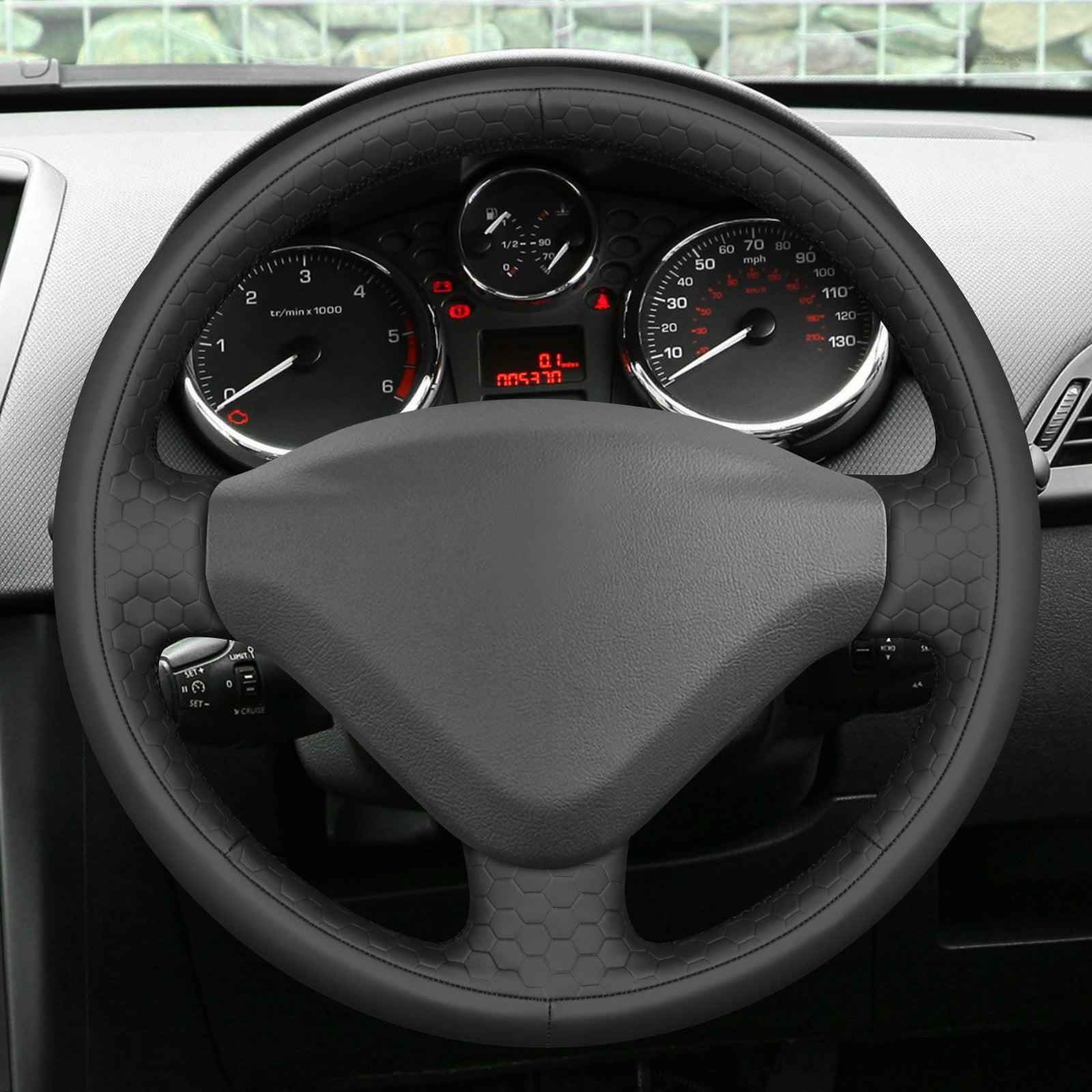 MEWANT Couvre Volant pour Peugeot 206 207 CC 207 SW Expert Partner
