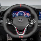 MEWANT Couvre Volant pour VW Golf 8 R-Line Golf GTI GTD GTE 8 Arteon Tiguan Touareg 2020-2021
