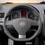 MEWANT Couvre Volant pour VW Golf GTI 5 Golf R32 Scirocco Passat Variant Tiguan R-Line 2005-2009