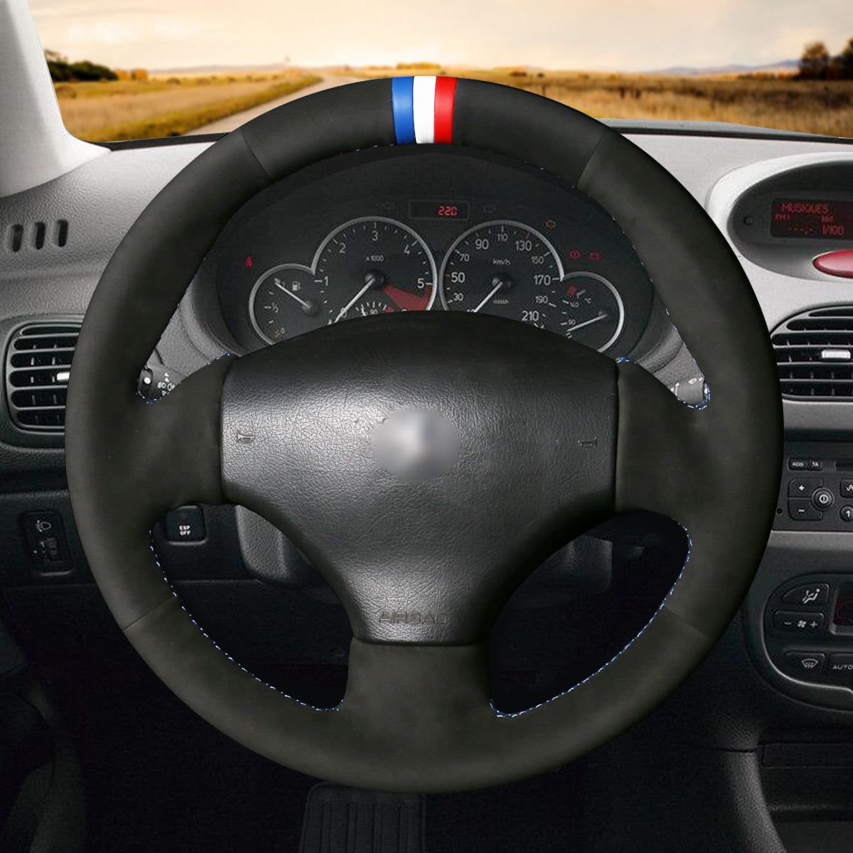 MEWANT Couvre Volant pour Peugeot 206 2001-2009 / 206 CC 2001-2007 / 206 SW 2002-2007