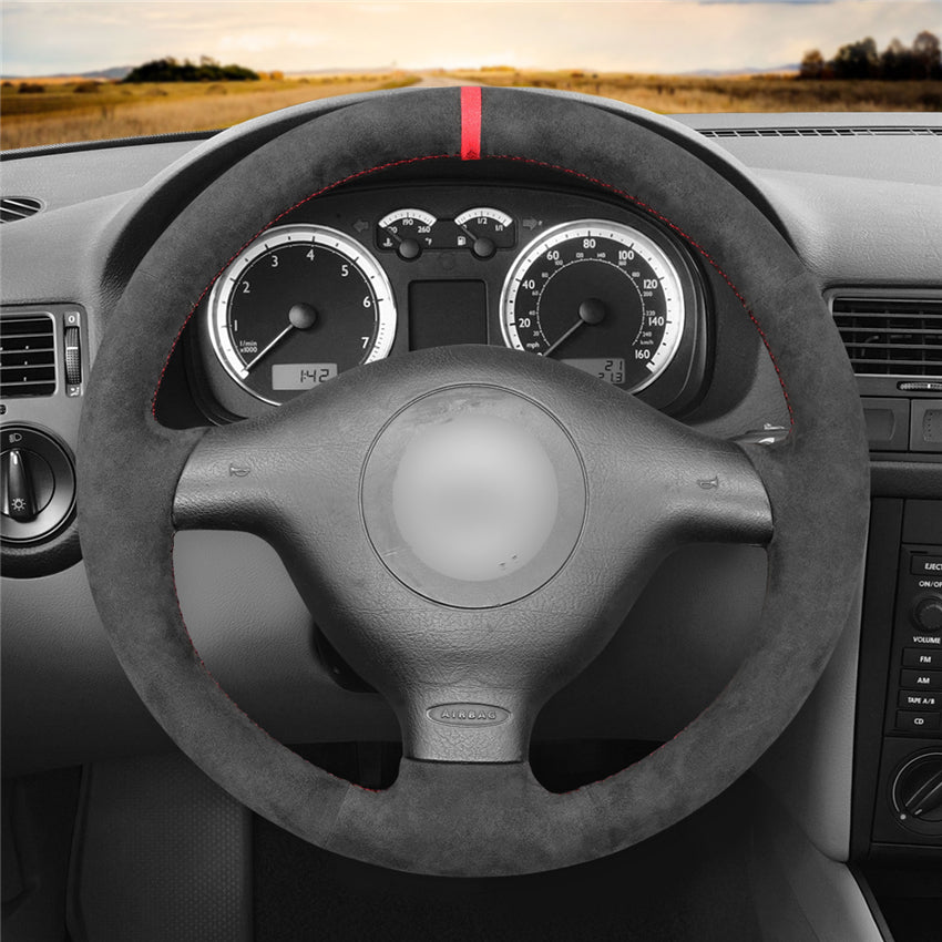 MEWANT Couvre Volant pour VW Golf 4 Passat B5 Variant Polo Bora Sharan 1997-2004