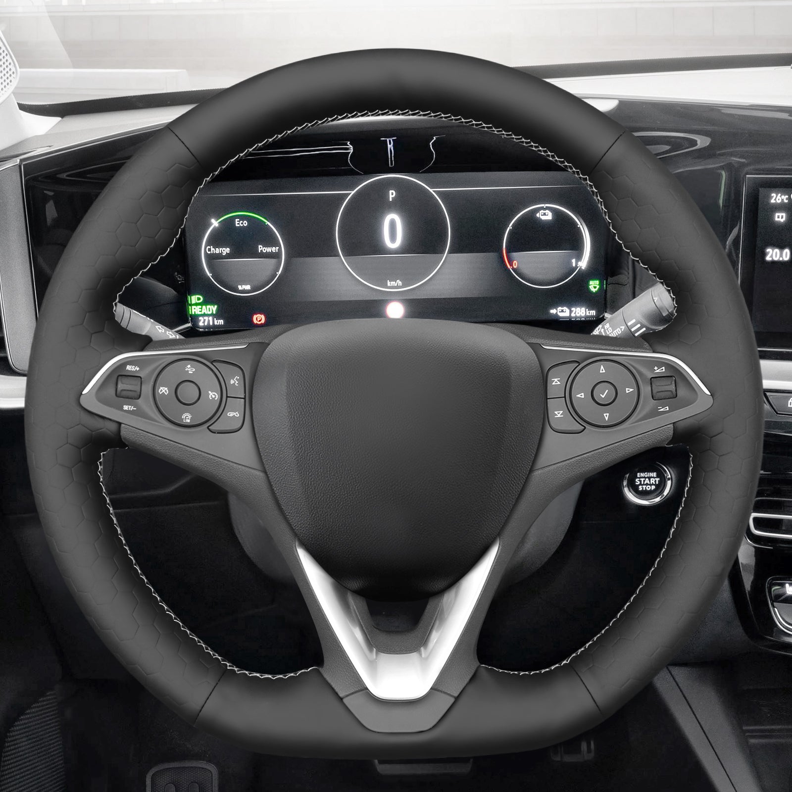 MEWANT Couvre Volant pour Opel Astra (K) Combo Corsa(E|F) Grandland X Insignia (CT) B