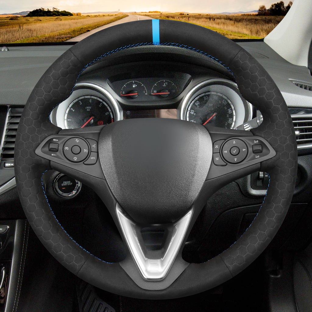 MEWANT Couvre Volant pour Opel Astra (K) Corsa (E) Crossland X Grandland X Insignia (CT) B Karl Zafira (C)