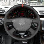 MEWANT Couvre Volant pour Volkswagen VW Passat B6 2005-2010  Passat Variant 2005-2010