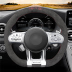 MEWANT Couvre Volant pour Mercedes-Benz AMG A35 A45 C43 C63 C43 CLA35 CLA45 CLS53 E53 E63 GLA45  GLE53