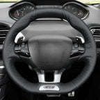 MEWANT Couvre Volant pour Peugeot 208 (GTi/GT Line/GT) / 308 (GT/GTi/GT Line) / 308 SW (GT/GT Line) / 2008 (GT Line) 2015-2019