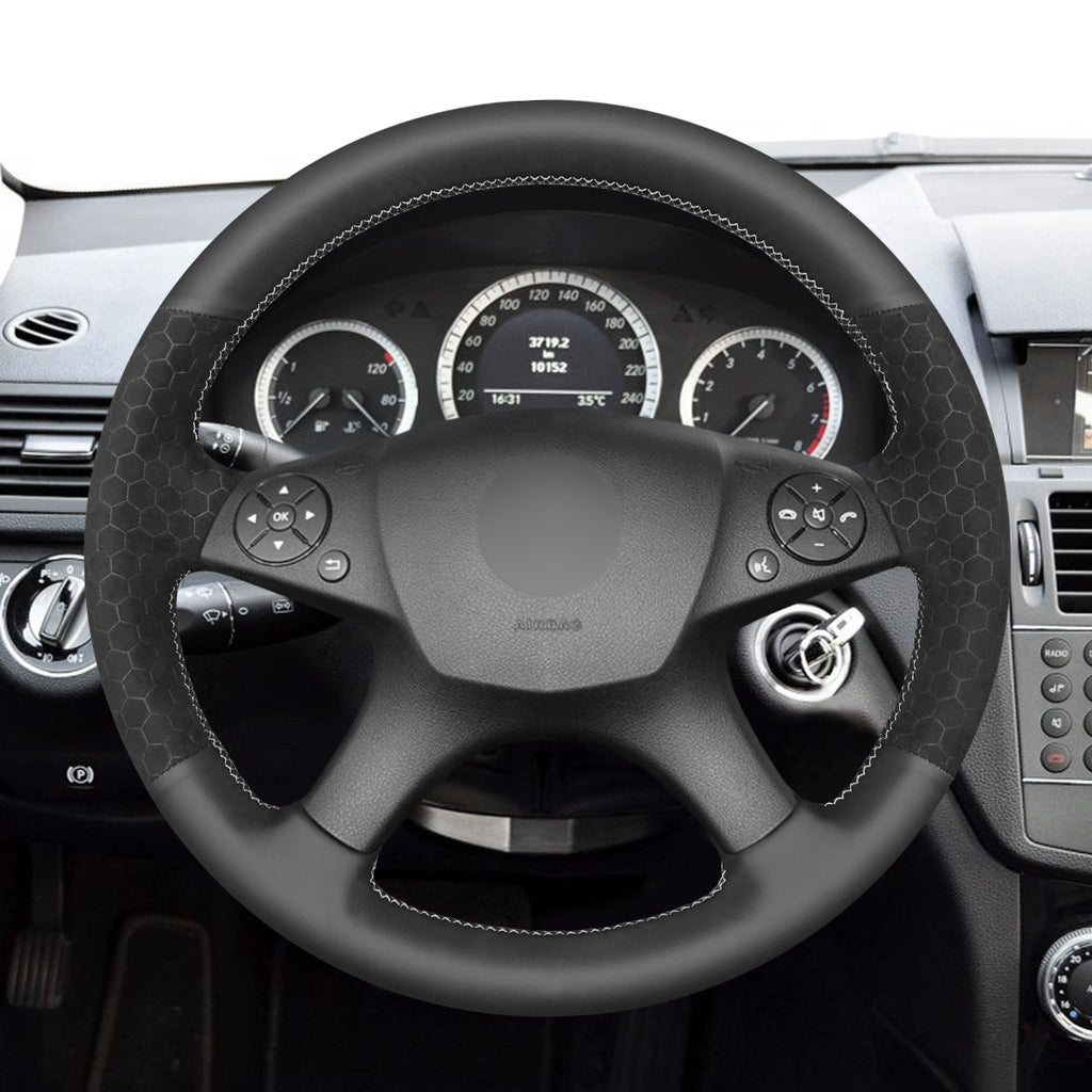 MEWANT Couvre Volant pour Mercedes-Benz W204 C-Class 2007-2010 Mercedes-Benz C280 C230 C180 C260 C200 C300