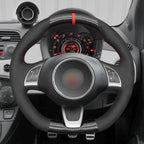 MEWANT Couvre Volant pour Fiat Abarth 500 500C 595 595C Fiat 500 (GQ/S) 500C (S)