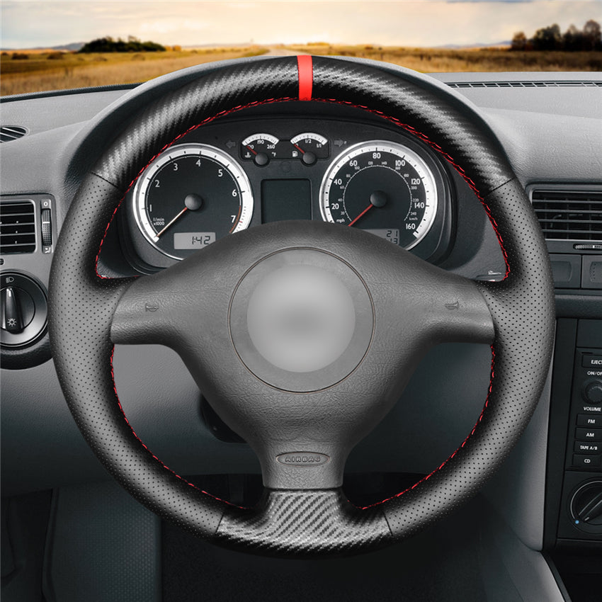 MEWANT Couvre Volant pour VW Golf 4 Passat B5 Variant Polo Bora Sharan 1997-2004