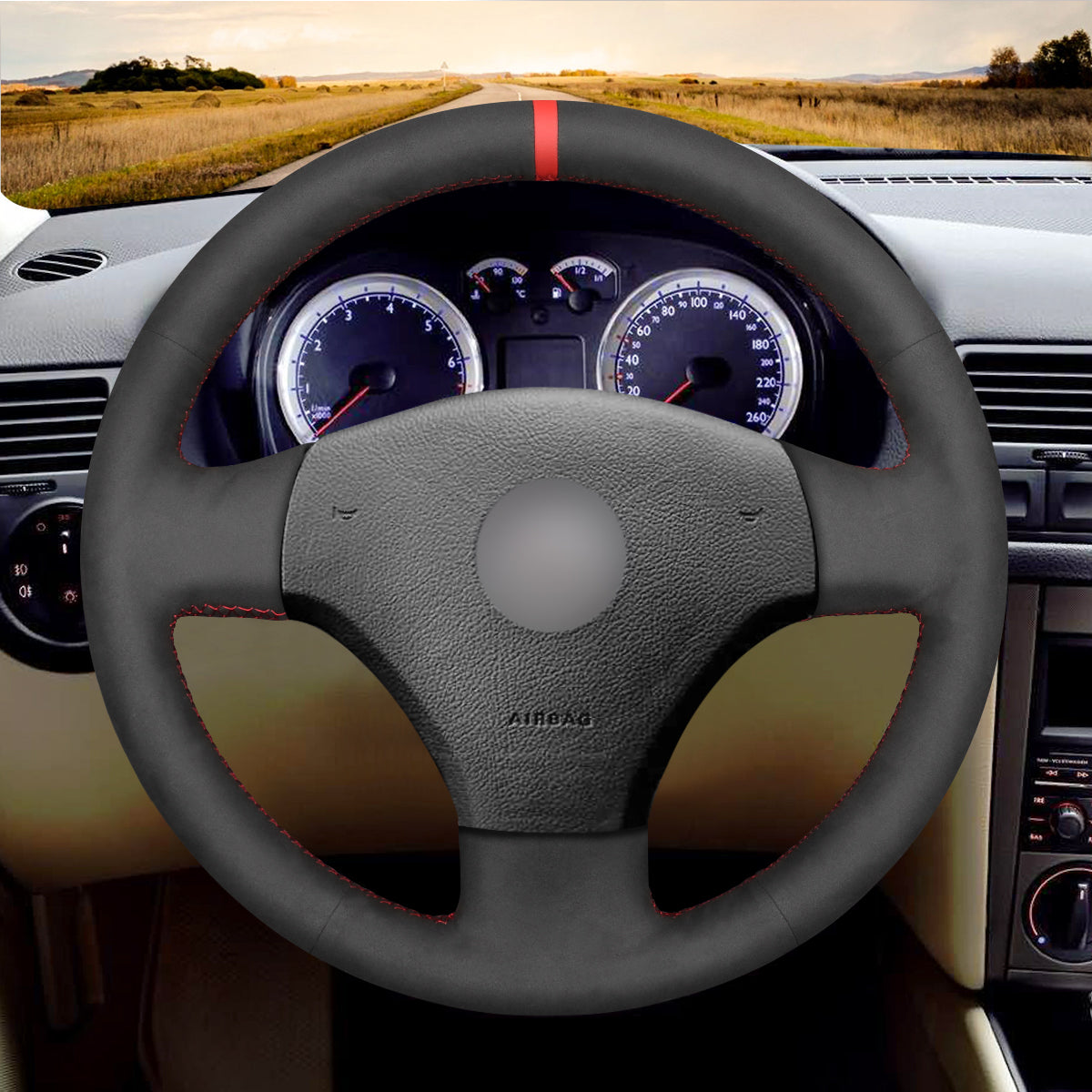 MEWANT Couvre Volant pour Volkswagen Bora 2001-2005