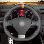 MEWANT Couvre Volant pour VW Golf GTI 5 Golf R32 Scirocco Passat Variant Tiguan R-Line 2005-2009
