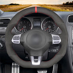 MEWANT Couvre Volant pour VW Golf 6 (VI) GTI Polo GTI Polo R-Line Scirocco CC Tiguan 2009-2014