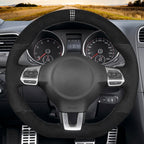 MEWANT Couvre Volant pour VW Golf 6 (VI) GTI Polo GTI Polo R-Line Scirocco CC Tiguan 2009-2014