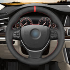 MEWANT Couvre Volant pour BMW 5 Series F10 F11 F07 6 Series F12 F13 F06 7 Series F01 7 Series F02 2009-2017