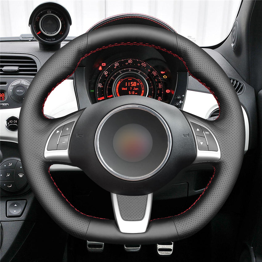 MEWANT Couvre Volant pour Fiat Abarth 500 500C 595 595C Fiat 500 (GQ/S) 500C (S)