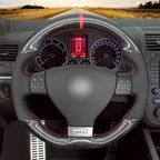 MEWANT Couvre Volant pour VW Golf GTI 5 Golf R32 Scirocco Passat Variant Tiguan R-Line 2005-2009