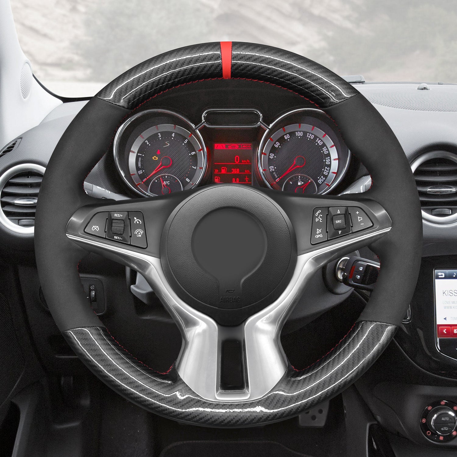 MEWANT Couvre Volant pour Opel Vauxhall Adam 2012-2020