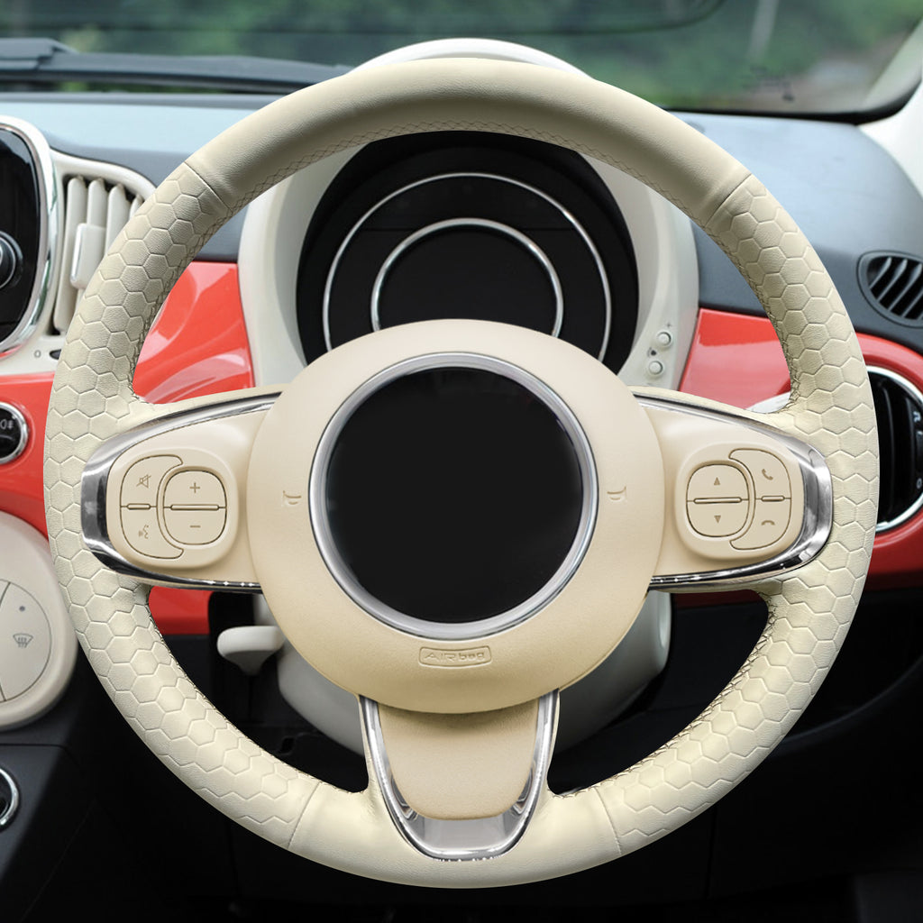 MEWANT Couvre Volant pour Fiat 500 2015-2021 / 500C 2016-2021