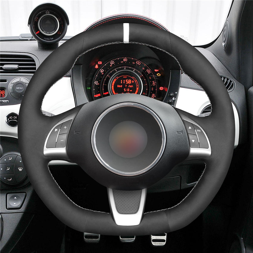 MEWANT Couvre Volant pour Fiat Abarth 500 500C 595 595C Fiat 500 (GQ/S) 500C (S)