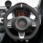 MEWANT Couvre Volant pour Fiat Abarth 500 500C 595 595C Fiat 500 (GQ/S) 500C (S)