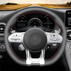 MEWANT Couvre Volant pour Mercedes-Benz AMG A35 A45 C43 C63 C43 CLA35 CLA45 CLS53 E53 E63 GLA45  GLE53