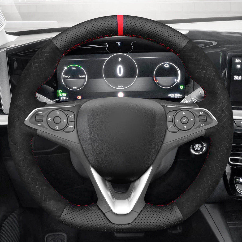 MEWANT Couvre Volant pour Opel Astra (K) Combo Corsa(E|F) Grandland X Insignia (CT) B